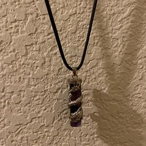 Dragon amethyst necklace